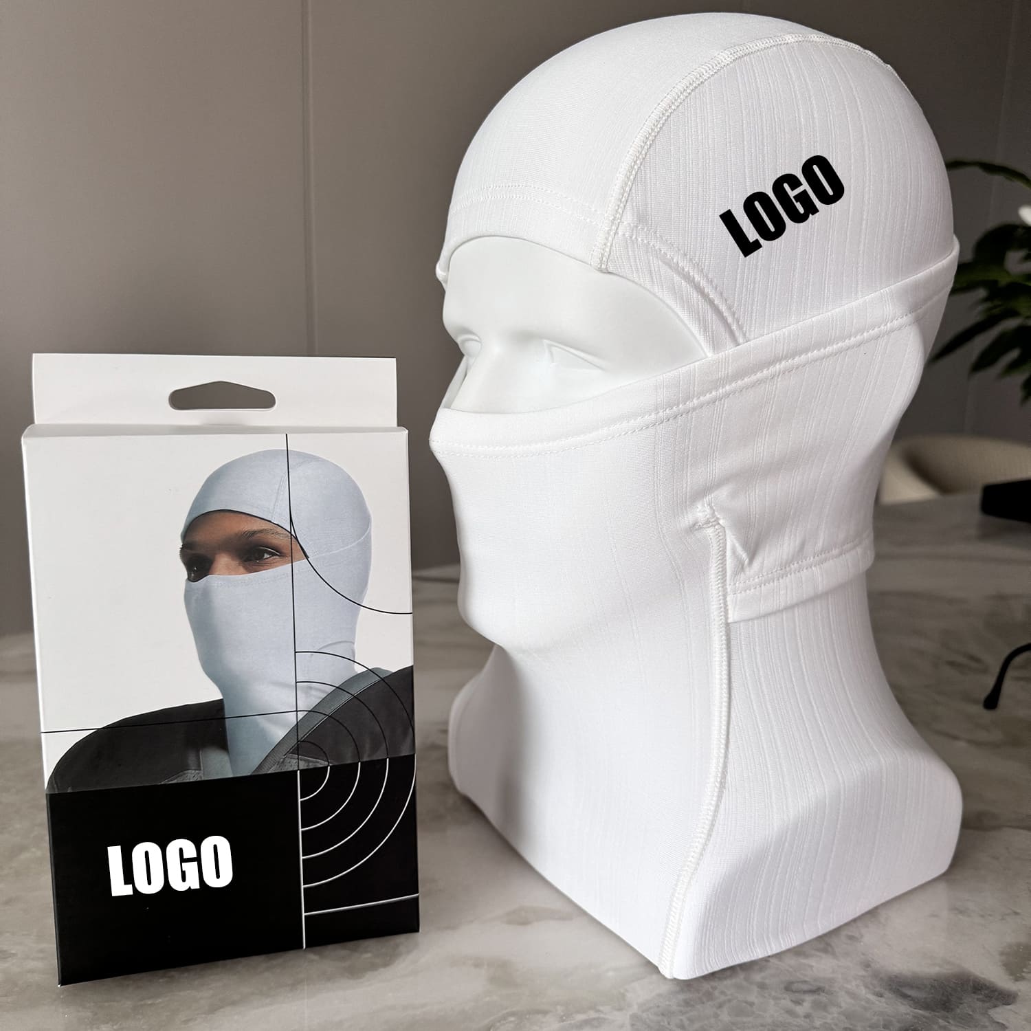 High-quality with brand logo Windproof Balaclava Ski Mask ColdProof Face Cover with Colorful Box for Men & Women