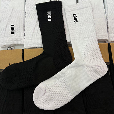 High quality with brand logo men's cotton crew socks anti-Slip designer fashion classic basketball thickened towel bottom ADV unicorn sport socks