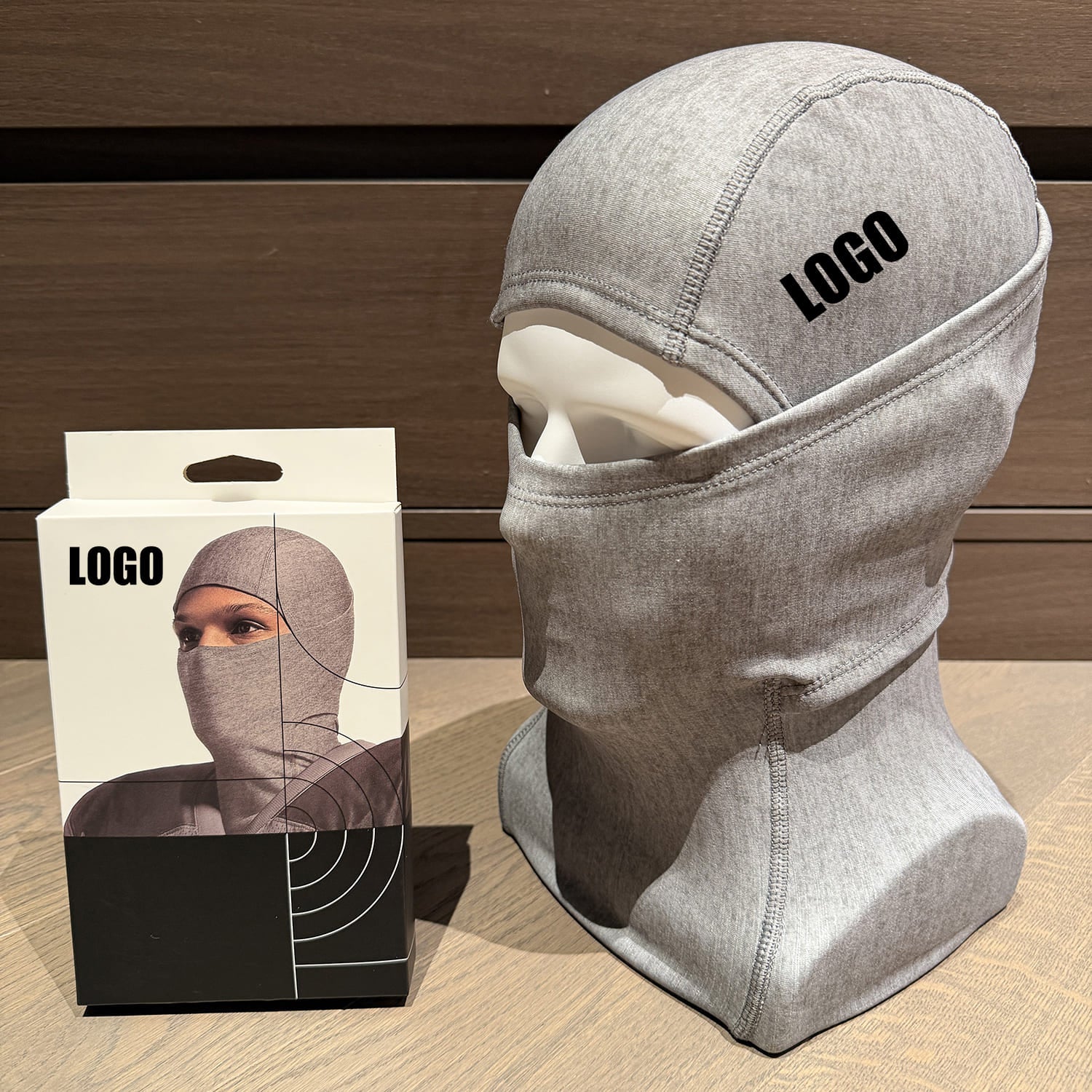 High-quality with brand logo Windproof Balaclava Ski Mask ColdProof Face Cover with Colorful Box for Men & Women